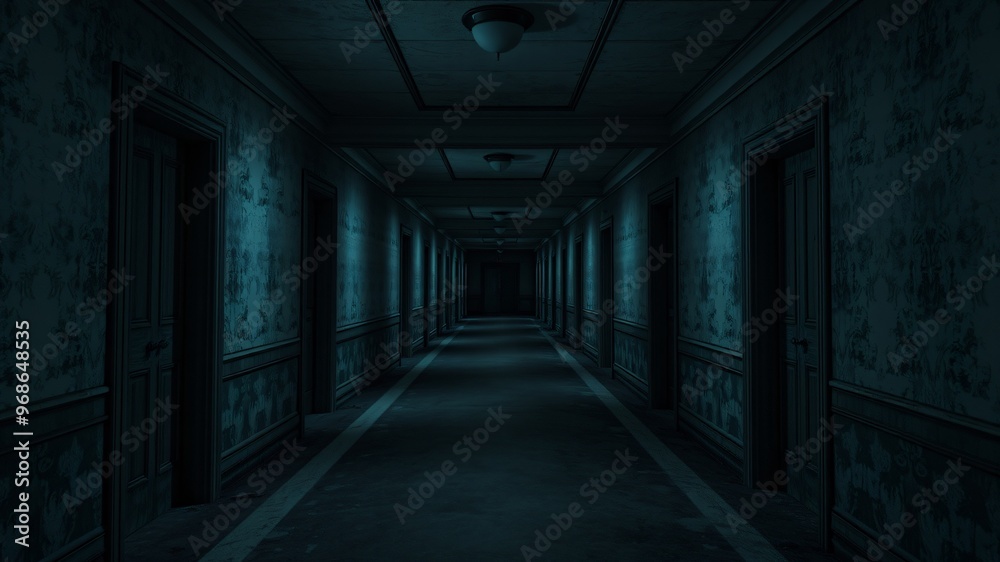 alone in the backrooms liminal space 3d render alone in the backrooms liminal space 3d render