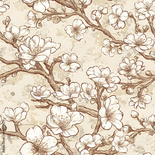 Wallpaper Mural Japanese-style 2D illustrator doodle patterns for floor tiles and wallpaper Torontodigital.ca