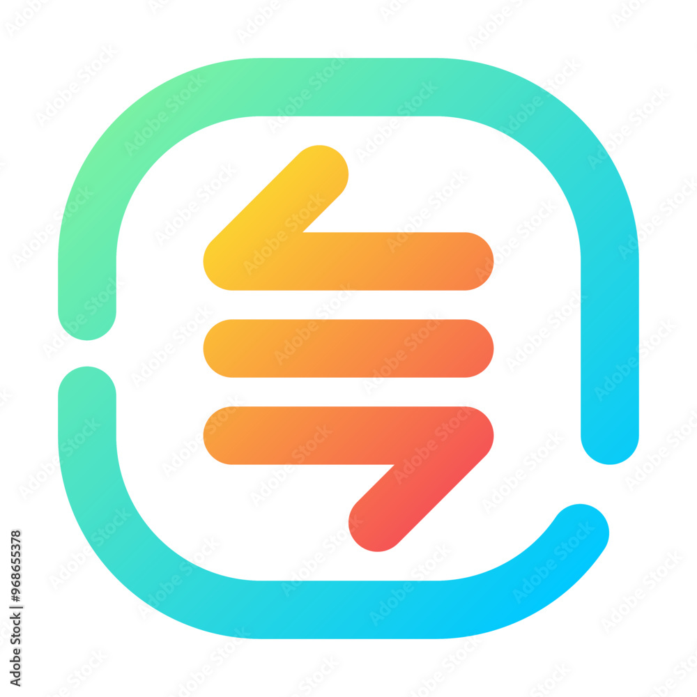 More or Less Icon Gradient Two-Tone Broken Line Style More or Less Icon Gradient Two-Tone Broken Line Style