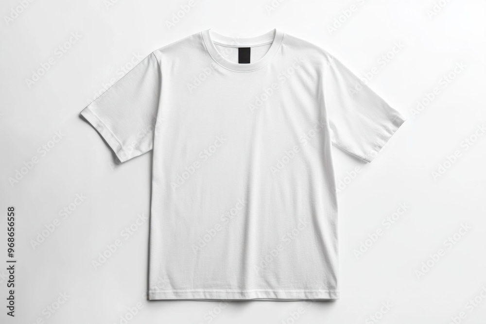 Elegant mockup of a plain solid color t-shirt on a minimalist background Elegant mockup of a plain solid color t-shirt on a minimalist background
