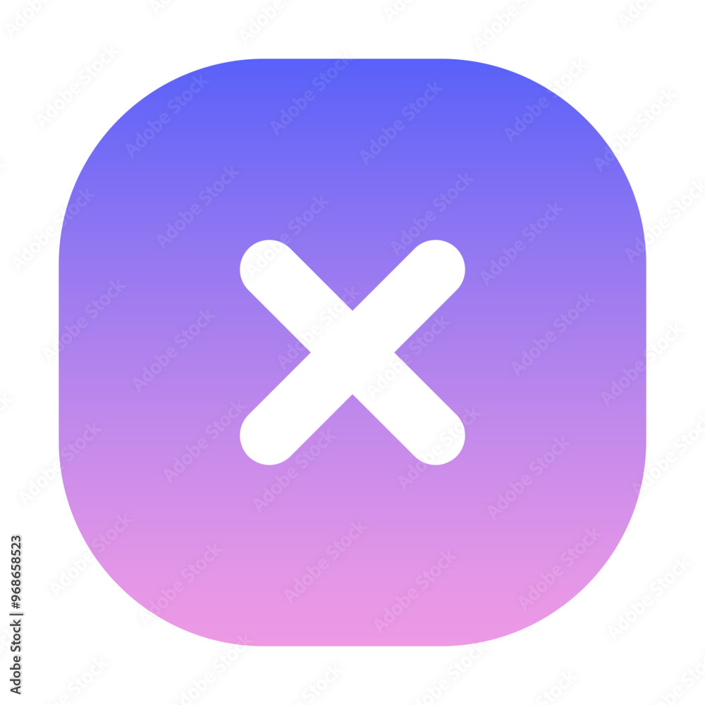 Multiply Icon Gradient Filled Style Multiply Icon Gradient Filled Style