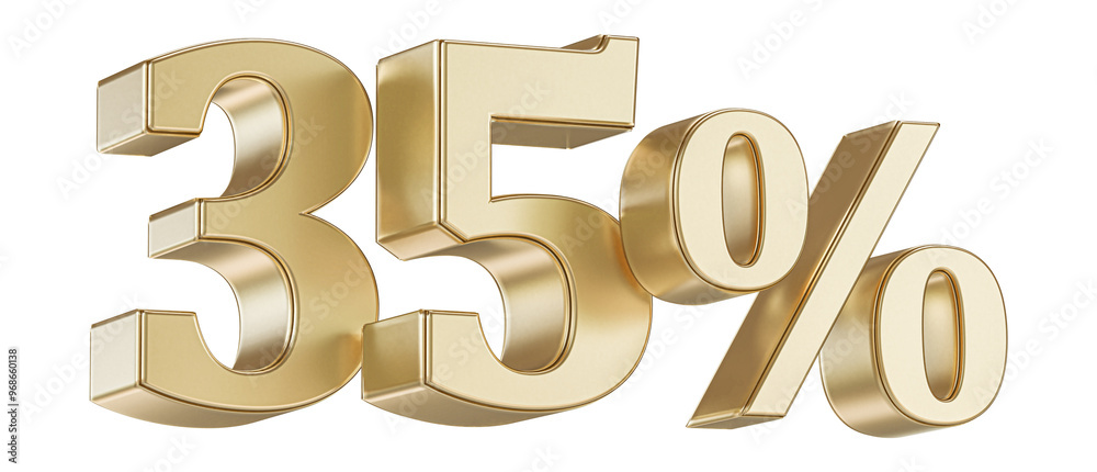 35 Percent Off Sale . Gold Number Promotion 35 Percent Off Sale . Gold Number Promotion