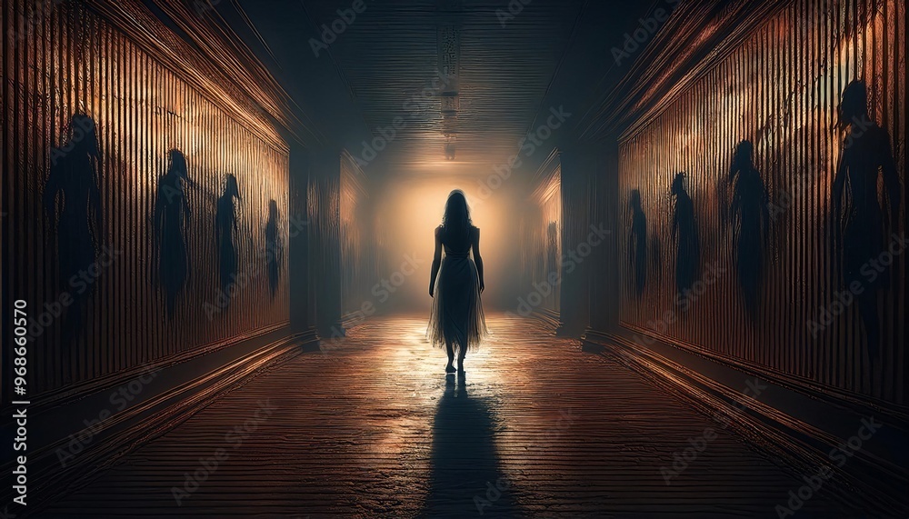 alone in the backrooms liminal space 3d render alone in the backrooms liminal space 3d render