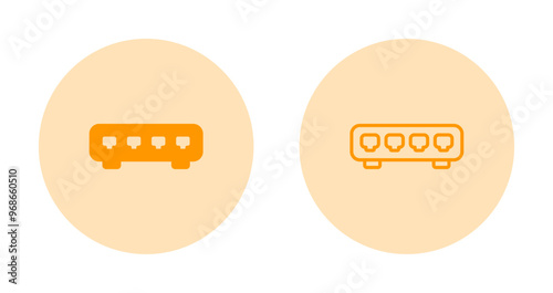 Ethernet Switch Vector Icon