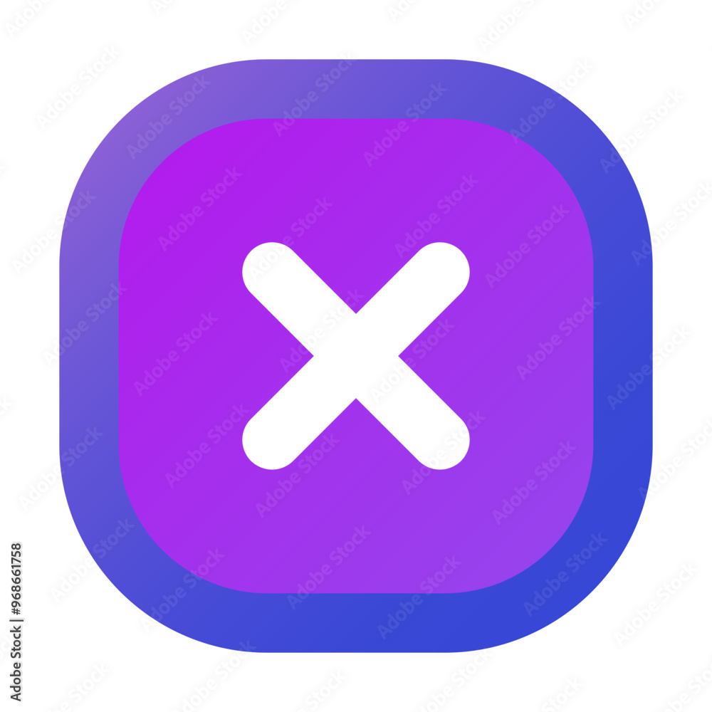 Obraz premium Multiply Icon Gradient Filled Two-Tone Style