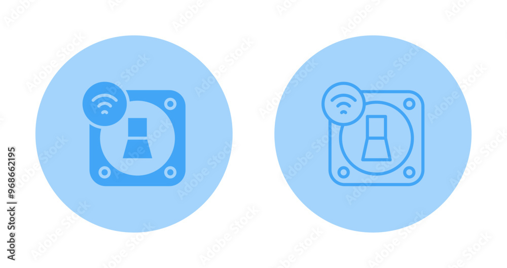 Smart Light Switch Vector Icon