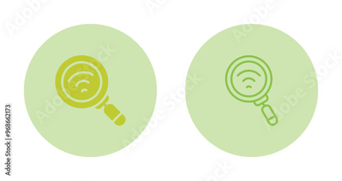 WiFi Analyzer Vector Icon photo