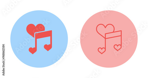 Love songs Vector Icon