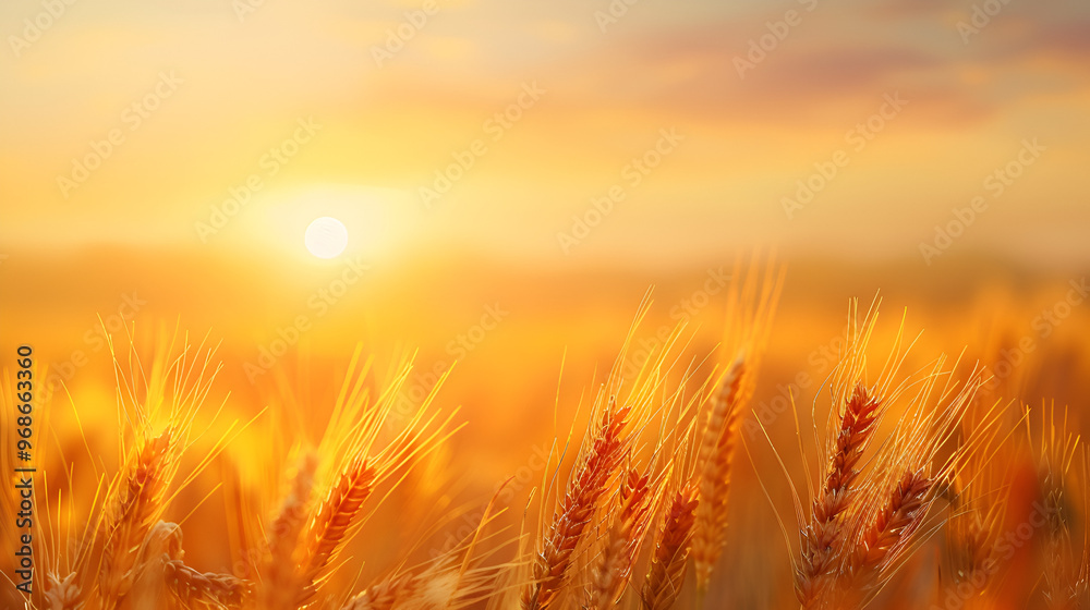 golden wheat field in summer ,generative ai golden wheat field in summer ,generative ai