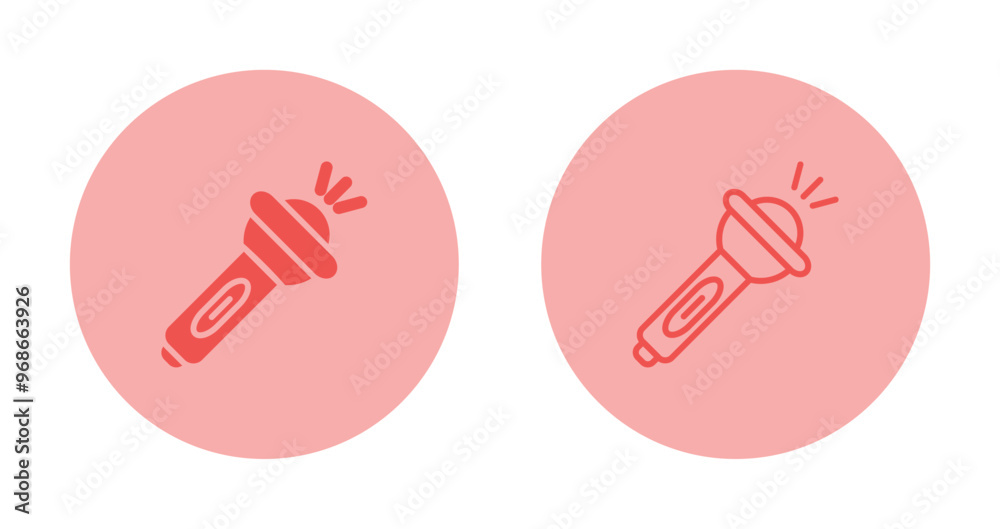Flashlight Vector Icon Flashlight Vector Icon
