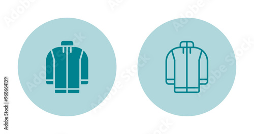 Fleece jacket Vector Icon