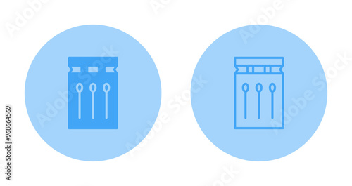 Waterproof matches Vector Icon
