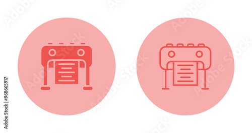 Plotter Vector Icon