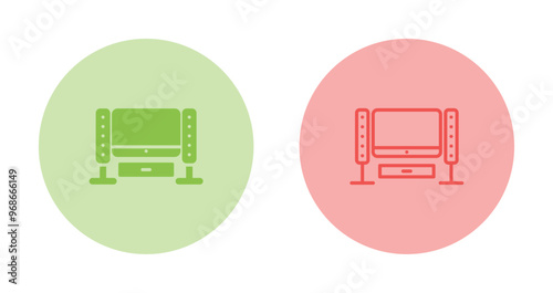 Home Theater System Vector Icon