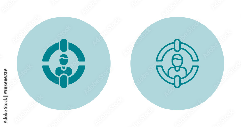 Customer Segmentation Vector Icon Customer Segmentation Vector Icon