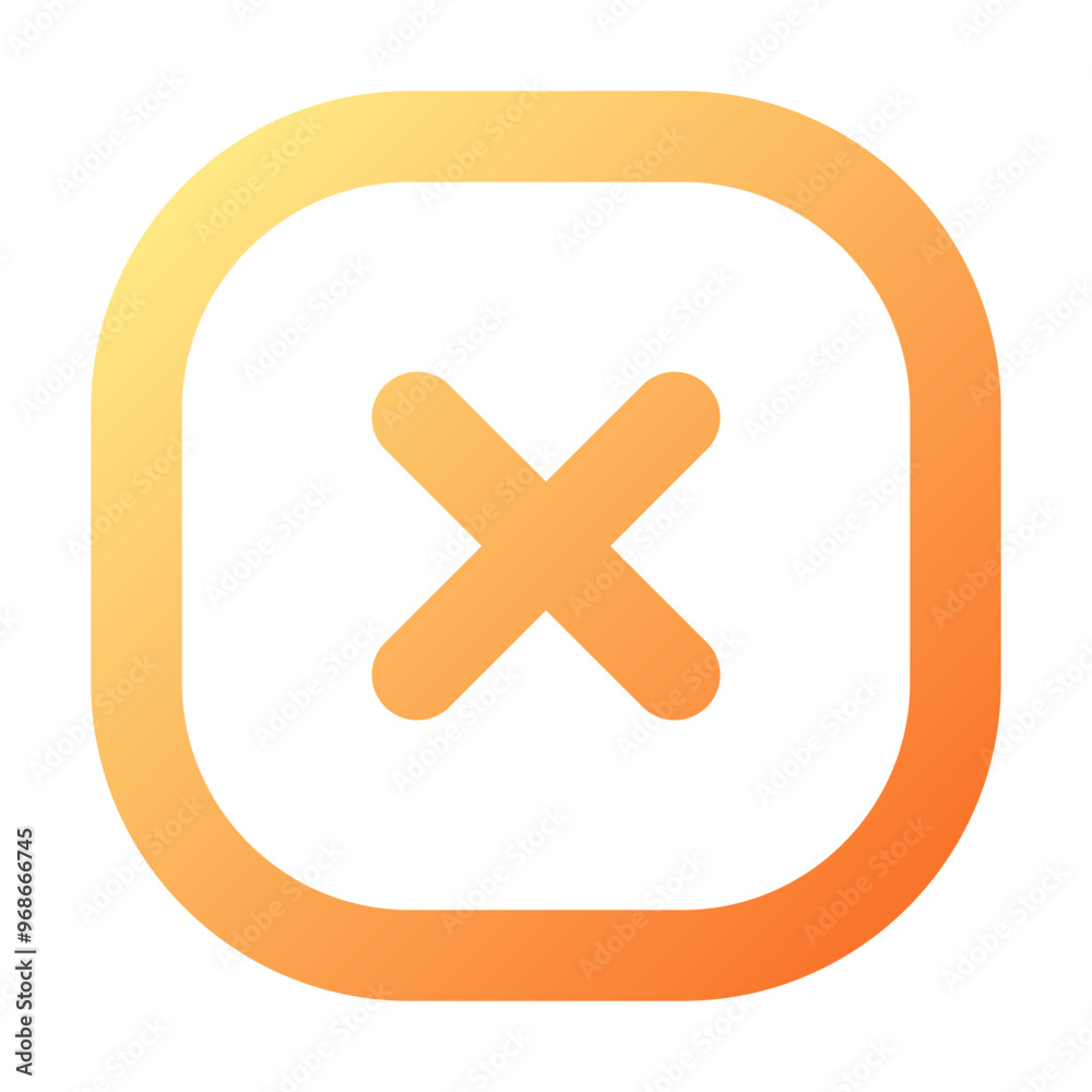 Obraz premium Multiply Icon Gradient Outline Style