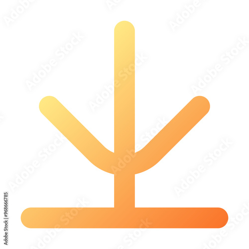 Parabola Icon Gradient Outline Style