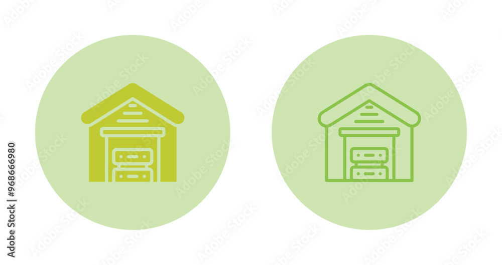 Data Warehouse Vector Icon Data Warehouse Vector Icon