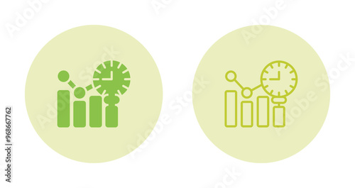 Sales Forecasting Vector Icon