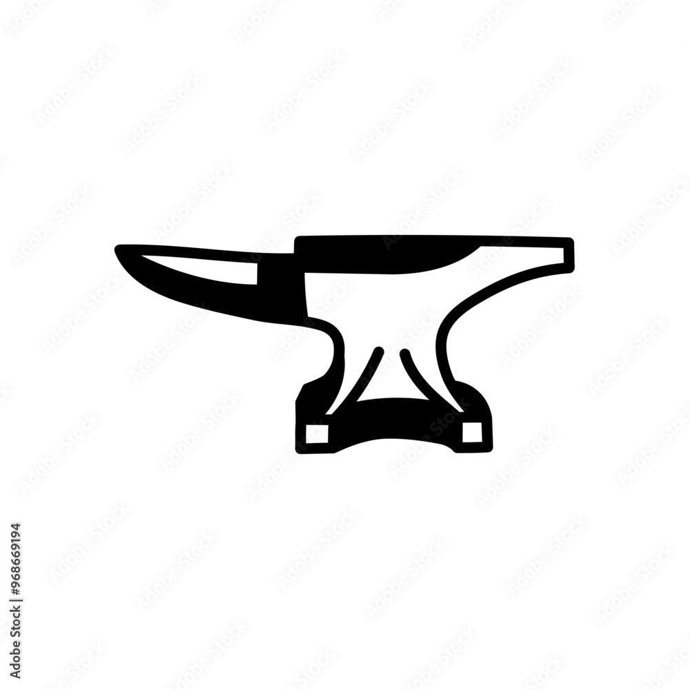 Anvil Glyph Icon, Vector illustration Anvil Glyph Icon, Vector illustration