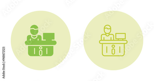 Information Desk Vector Icon
