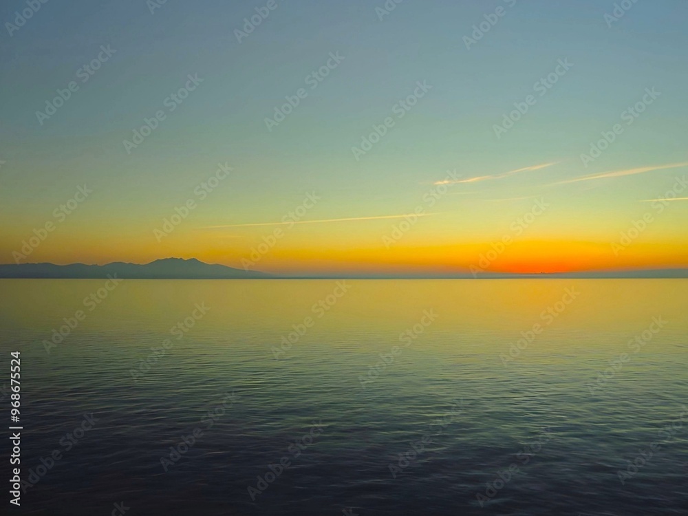 lever de soleil avec rivage lever de soleil avec rivage