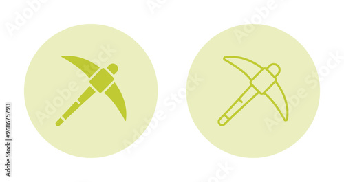 Pickaxe Vector Icon