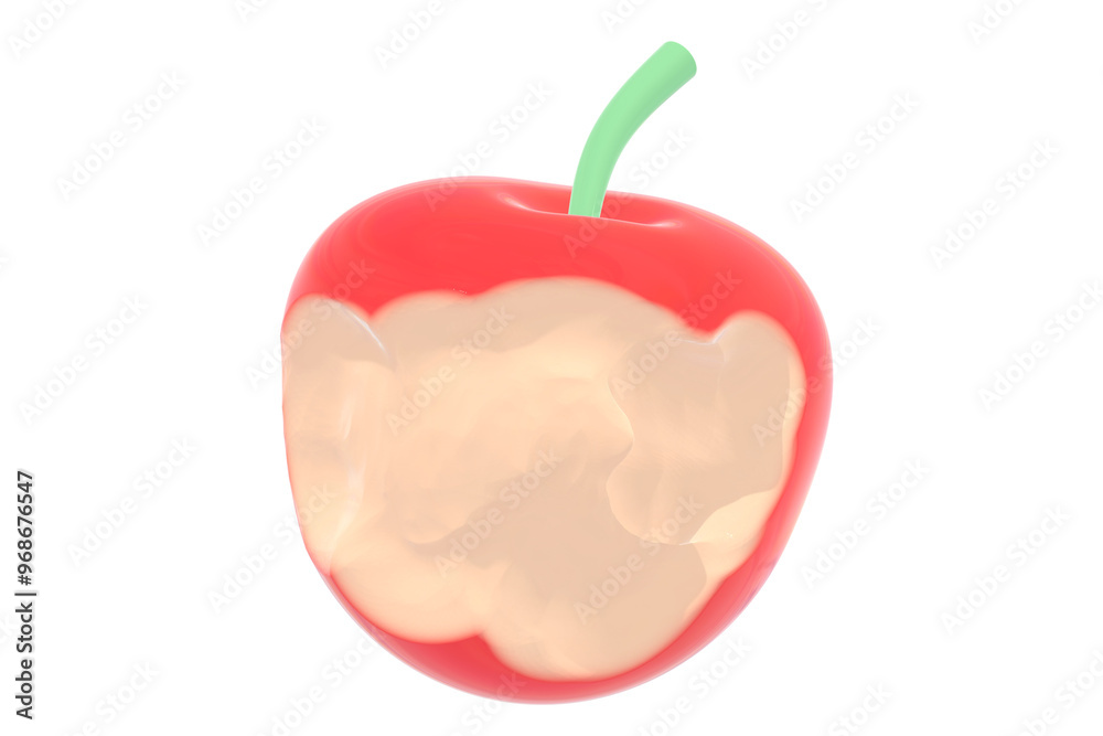 3d render graphic icon of apple fruit isolated from background 3d render graphic icon of apple fruit isolated from background