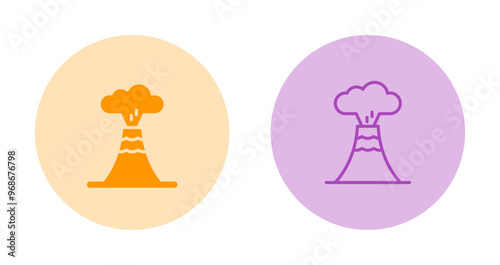 Volcano Vector Icon