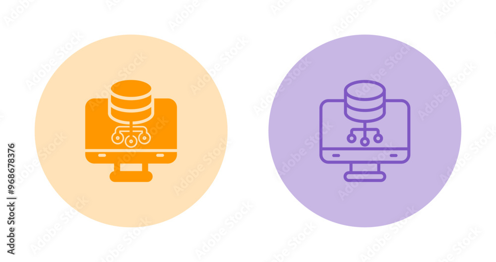 Database Management Vector Icon Database Management Vector Icon