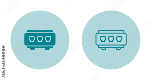 Network Switch Vector Icon