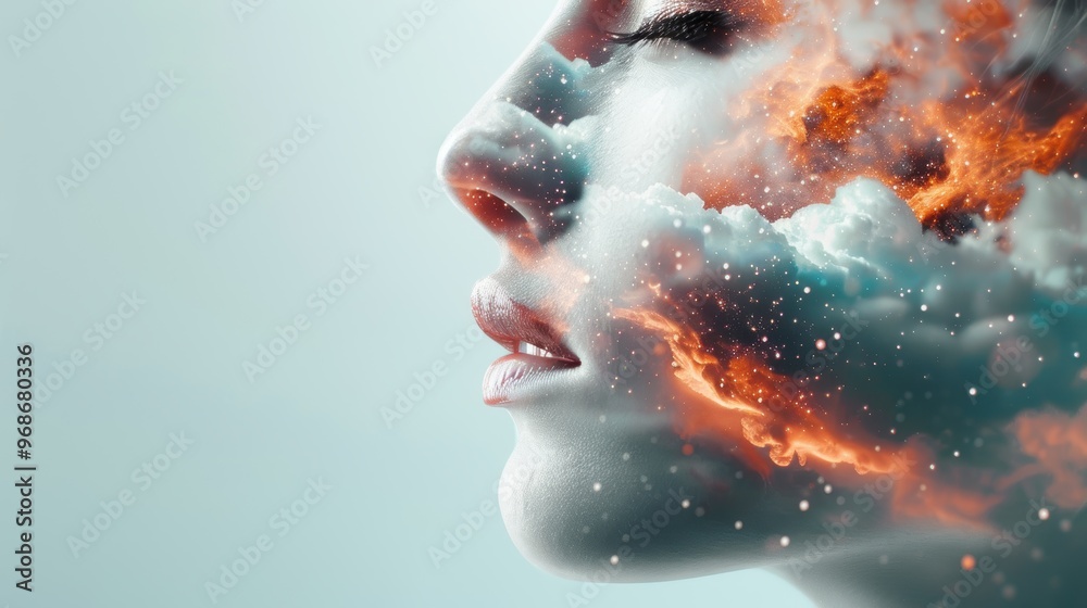 Explore the cosmic wonders of nebulae and galaxies through mesmerizing double exposure photography. Explore the cosmic wonders of nebulae and galaxies through mesmerizing double exposure photography.