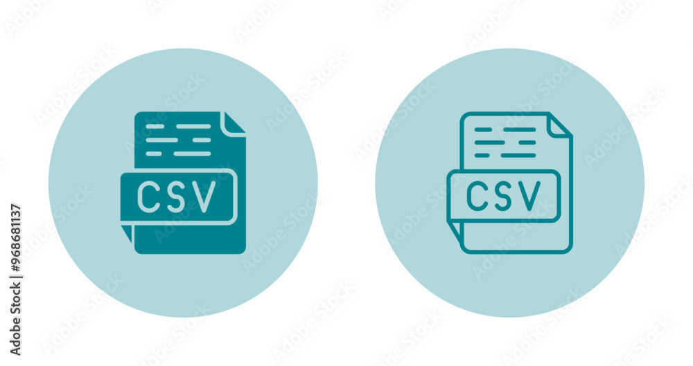 CSV Vector Icon CSV Vector Icon