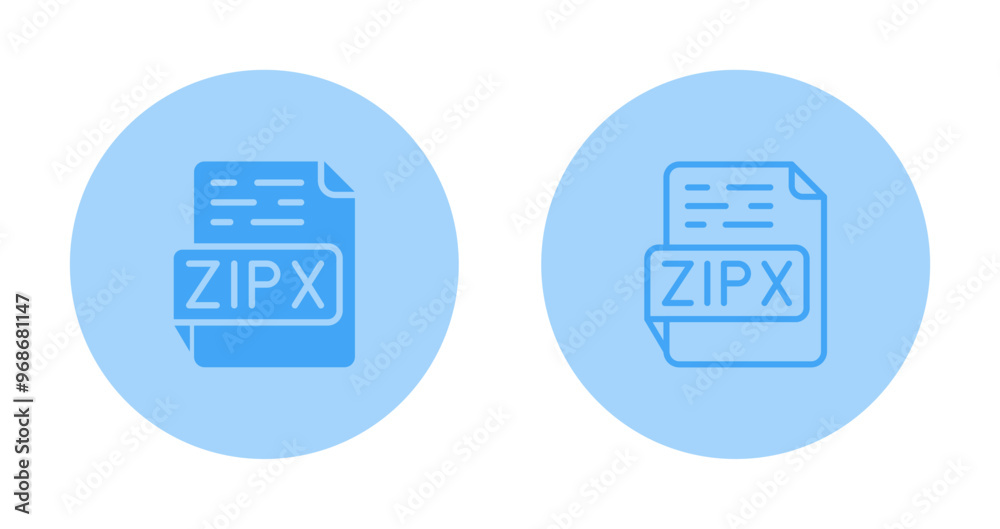 ZIPX Vector Icon ZIPX Vector Icon