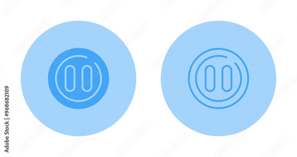 Pause Circle Vector Icon Pause Circle Vector Icon