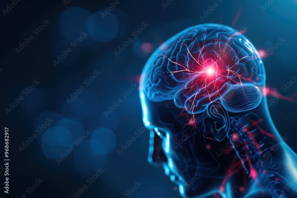 A detailed illustration of a human brain showcasing neural connections and activity, symbolizing intelligence and cognition. A detailed illustration of a human brain showcasing neural connections and activity, symbolizing intelligence and cognition.