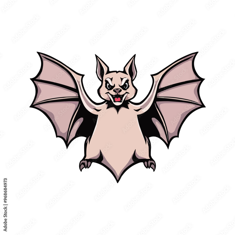 bat logo editable vector illustration. bat mascot logo. Vampire Bat flying silhouette logo style design white background. bat logo editable vector illustration. bat mascot logo. Vampire Bat flying silhouette logo style design white background.