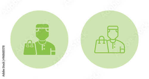 User Shopping Vector Icon