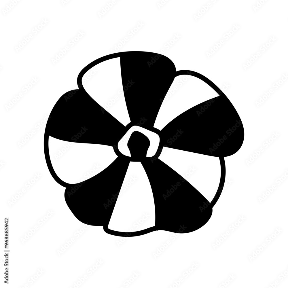 Black Mamba Petunia Glyph Icon, Vector illustration Black Mamba Petunia Glyph Icon, Vector illustration