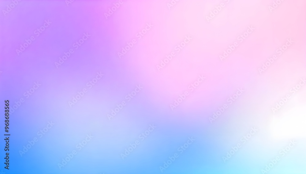 Fototapeta premium Soft blurred blue and pink gradient background. soft, blurred gradient transitioning from light pink to light blue.