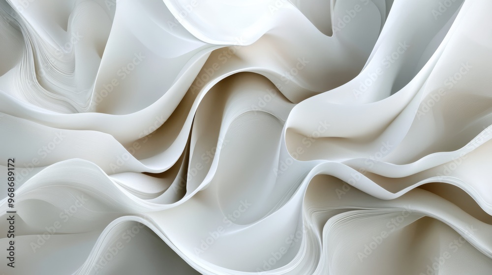 Soft abstract white textures with fluid lines, Soft abstract white textures with fluid lines,