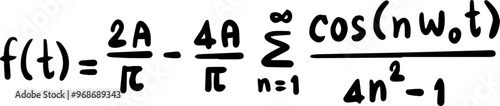 waveforms graph physics trigonometric Fourier Series
