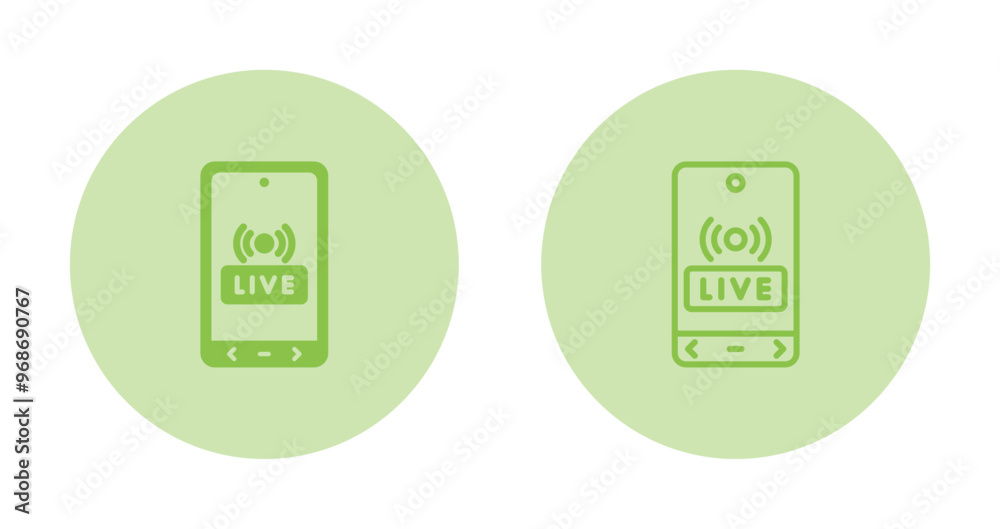 Live Streaming Vector Icon
