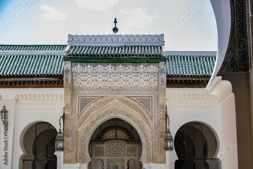 Obraz na płótnie The University of al-Qarawiyyin in Fez, Morocco w salonie