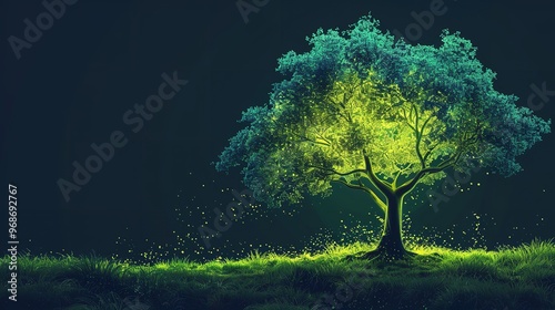 Tree Plant Doodle Outline Vector Forest Environment Concept

 photo