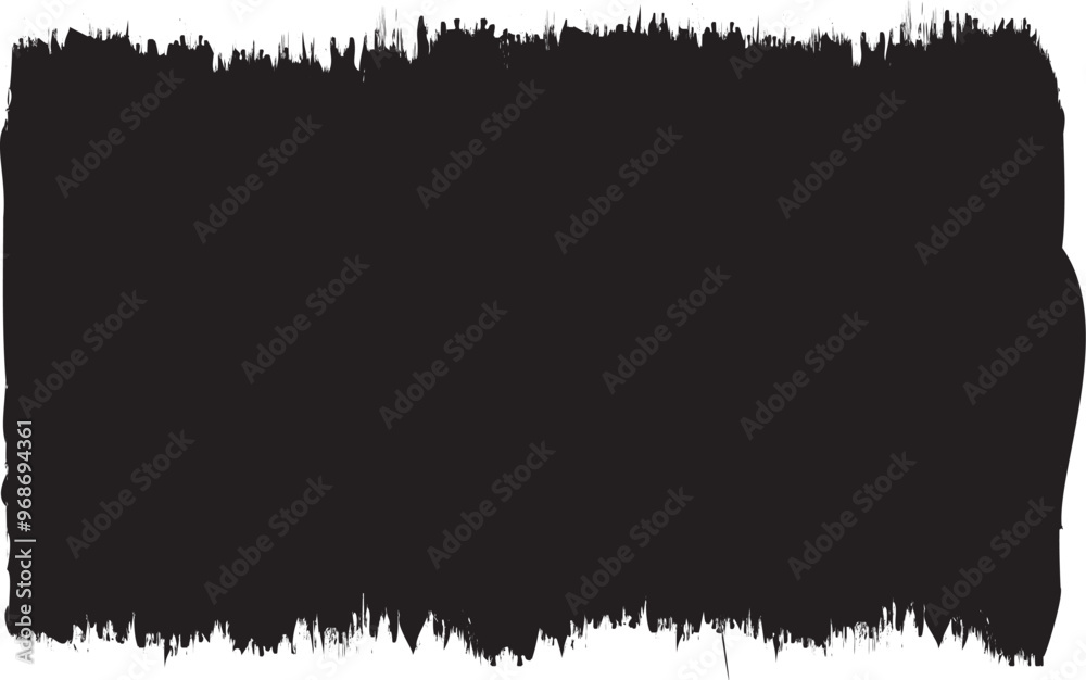 Grunge textured banner with rough edges. Vector . Overlay distress ...