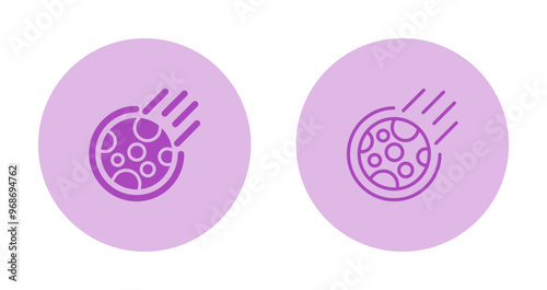 Meteor Vector Icon
