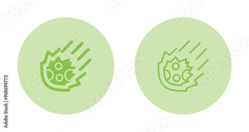 Meteor Vector Icon