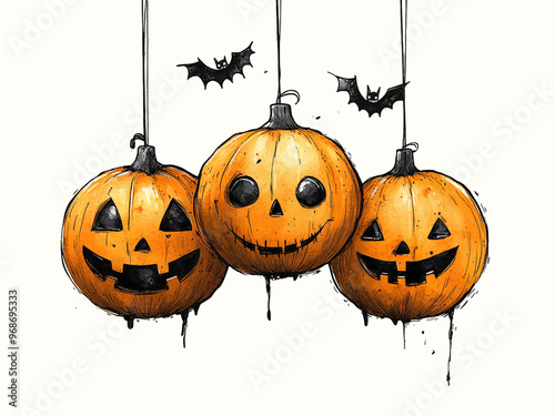 halloween pumpkin spice decoration hanging ornaments