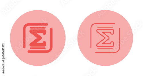 Summation Vector Icon
